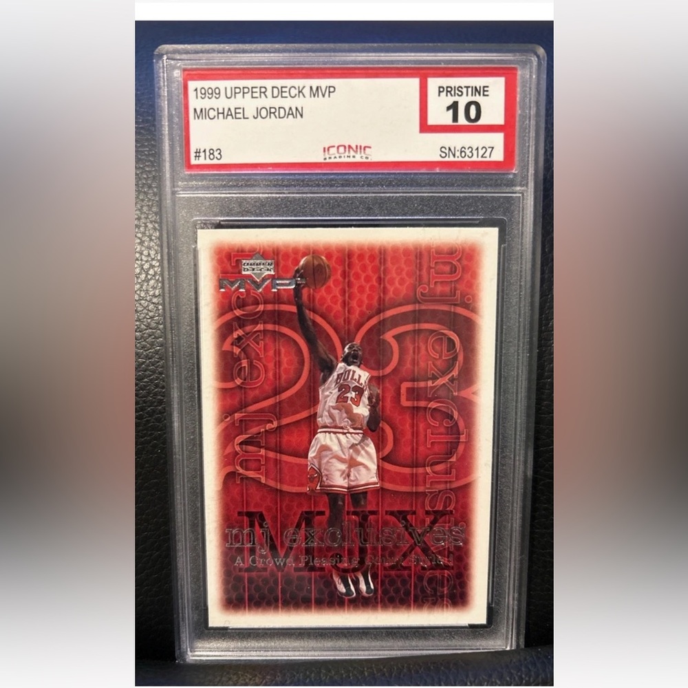 GRADED 1999 Upper Deck MVP
Michael Jordan #183 -Iconic Grading
Pristine 10-Bulls